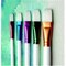 True Flow Flat Spectrum White Taklon Watercolor Paint Brush Set - Assorted Size, White, Set - 5